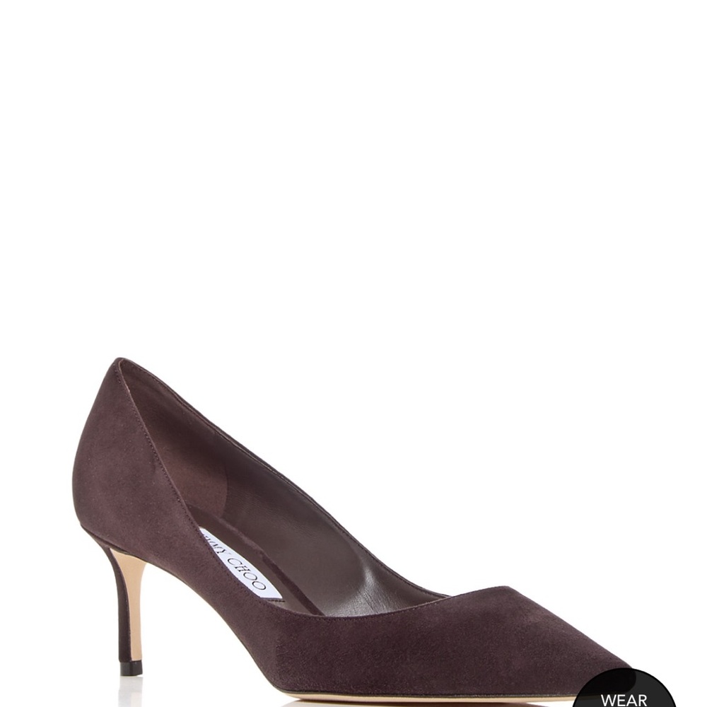 Jimmy Choo Dark Brown Suede Heels